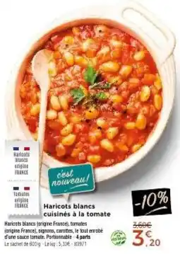 Thiriet Haricots blancs cuisinés à la tomate offre