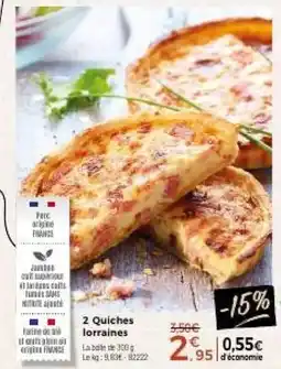 Thiriet 2 Quiches lorraines offre