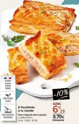 Thiriet 6 Feuilletés à la viande offre