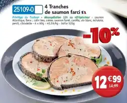 Maximo 4 tranches de saumon farci offre