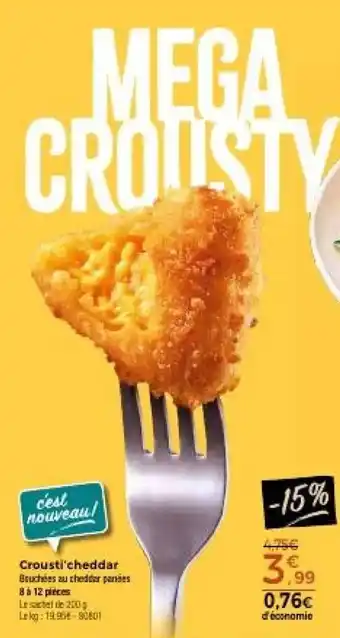 Thiriet Crousti'cheddar offre