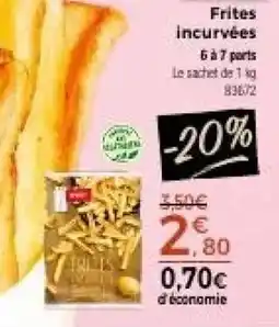 Thiriet Frites incurvées offre