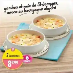 Maximo gambas et noix de St-Jacques, sauce au bourgogne aligoté offre