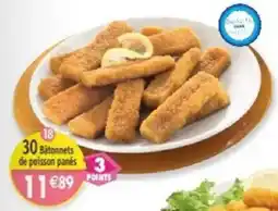Maximo Bâtonnets de poisson panés offre