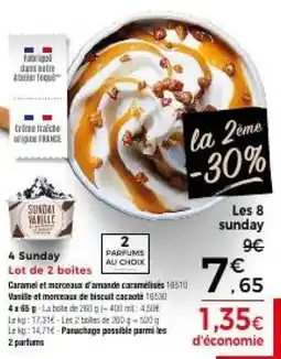 Thiriet Sunday Vanille offre