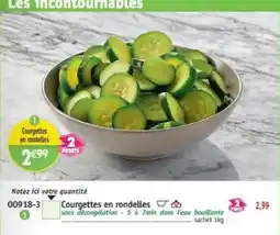 Maximo Courgettes en rondelles offre