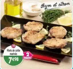 Maximo Filets de caille marinés offre