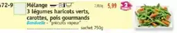 Maximo Bonduelle Mélange 3 légumes haricots verts carottes pois gourmands offre