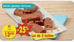 Maximo Snickers Barres glacées offre