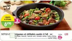 Maximo Légumes et shiitakés sautés à l'ail offre