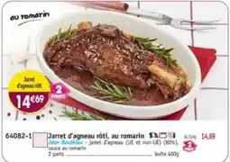 Maximo Jean Routhiau Jarret d'agneau rôti, au romarin offre