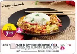 Maximo Poulet au curry et son riz basmati offre