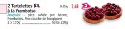 Maximo Pasquier Tartelettes à la framboise offre