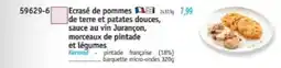 Maximo Kermad ecrase de pommes de terre et patates douces sauce au vin jurancon morceaux de pintade et legumes offre