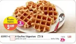 Maximo 6 Gaufres liégeoises offre