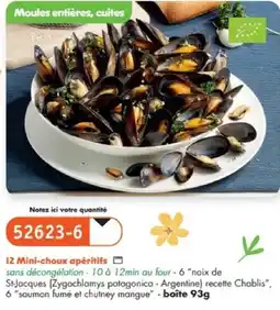 Maximo Moules entières, cuites offre