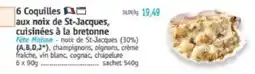 Maximo Fête Maison 6 Coquilles aux noix de St-Jacques cuisinees a la bretonne offre