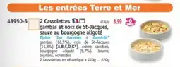 Maximo Tipiak 2 Cassolettes gambas et noix de St-Jacques sauce au bourgogne aligote offre