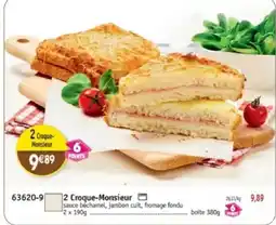 Maximo 2 Croque-Monsieur offre