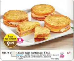 Maximo Savourel 4 Röstis façon montagnard offre