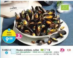 Maximo Moules entières, cuites offre