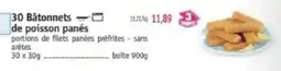 Maximo 30 Bâtonnets de poisson panés offre