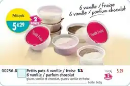 Maximo Petits pots 6 vanille / fraise 6 vanille / parfum chocolat offre