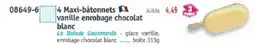 Maximo 4 Maxi-bâtonnets vanille enrobage chocolat blanc offre