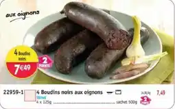 Maximo Vanel Boudins noirs aux oignons offre