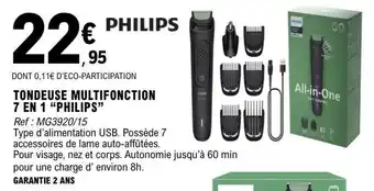 PHILIPS TONDEUSE MULTIFONCTION 7 EN 1