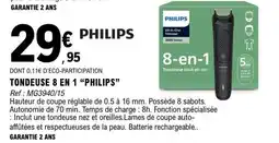 E.Leclerc PHILIPS TONDEUSE 8 EN 1 offre