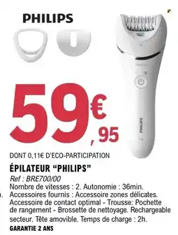 E.Leclerc PHILIPS ÉPILATEUR offre