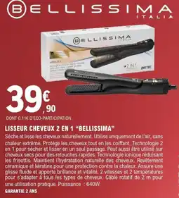 E.Leclerc BELLISSIMA Lisseur cheveux 2 en 1 offre