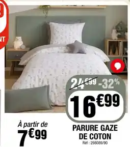 La Foir'Fouille Parure de gaz de coton offre