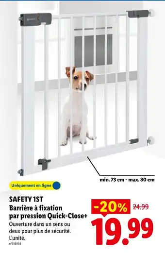 SAFETY 1ST Barrière à fixation par pression Quick-Close+