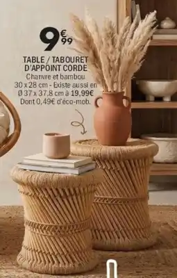 La Foir'Fouille Table/ tabouret d'appoint core offre