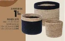La Foir'Fouille PANIER JUTE offre