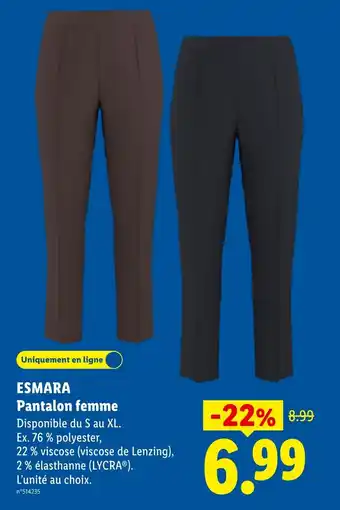 ESMARA Pantalon femme