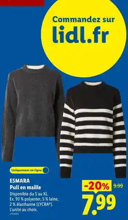 Lidl ESMARA Pull en maille offre