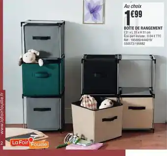 BOÎTE DE RANGEMENT