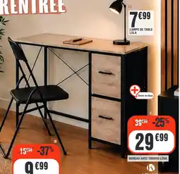 La Foir'Fouille Bureau avec tiroirs léna offre