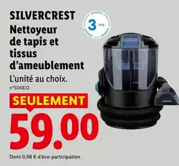 Lidl SILVERCREST Nettoyeur de tapis et tissus d'ameublement offre