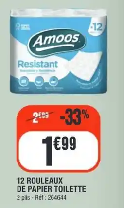 La Foir'Fouille Amoos 12 rouleaux de papier toilette offre