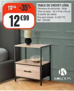 La Foir'Fouille KOKOON TABLE DE CHEVET LÉNA offre