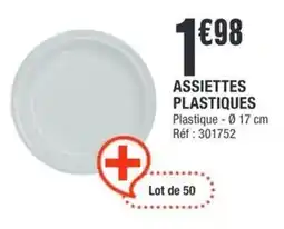 La Foir'Fouille ASSIETTES PLASTIQUES offre