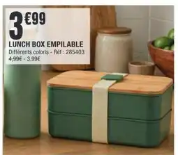 La Foir'Fouille LUNCH BOX EMPILABLE offre