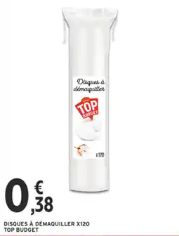 Intermarché Contact TOP BUDGET Disques à démaquiller offre