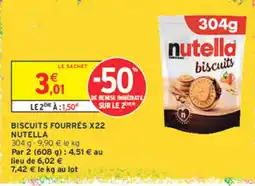 Intermarché Contact Nutella biscuits offre
