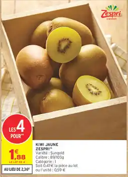 Intermarché Contact Zespri Kiwi jaune offre