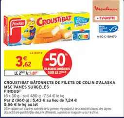 Intermarché Contact Findus Croustibat offre